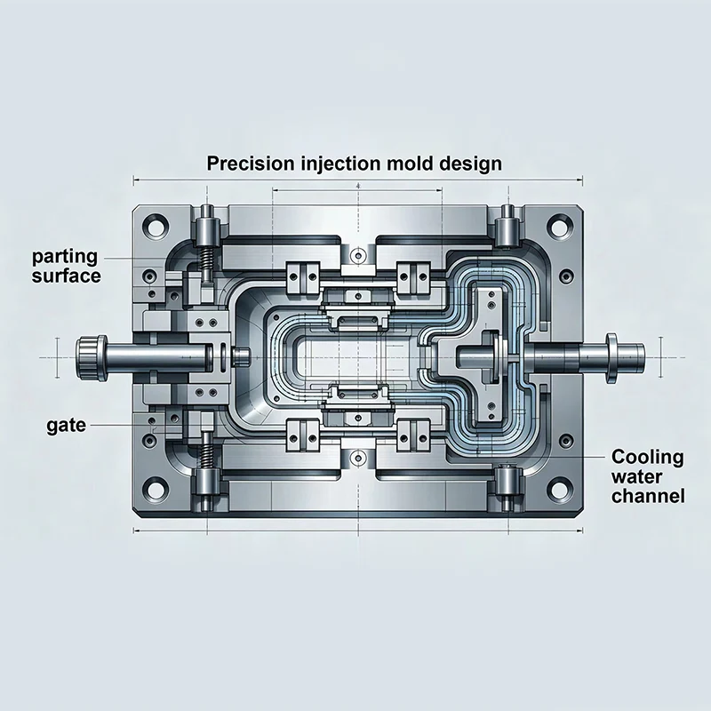 Precíziós fröccsöntő formatervezés